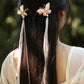 Butterfly Fairy Tassel Hair Clip – New Chinese Style Elegant Hanfu Hair Accessory（ a pair）