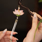 Black Ebony Lotus Long Tassel Hairpin – New Chinese Style Hanfu Hair Accessory