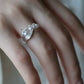 Lily of the Valley Pearl Open Ring – Minimalist S925 Silver Plated Floral Ring