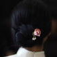 Handmade Silk Flower Pearl Tassel Chinese Hairpin - Traditional Hanfu Hair Accessory