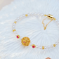 Chinese Style Floral Pearl Bracelet – Hydrangea Inspired Jewelry for Hanfu and Qipao Styling