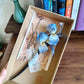 Blue Iris Handmade Velvet Flower Hairpin – Silk Thread Sandalwood Chinese Hair Stick