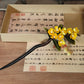 Osmanthus Hairpin | Silk Floral Hair Accessory with Sandalwood Stick for Hanfu & Qipao