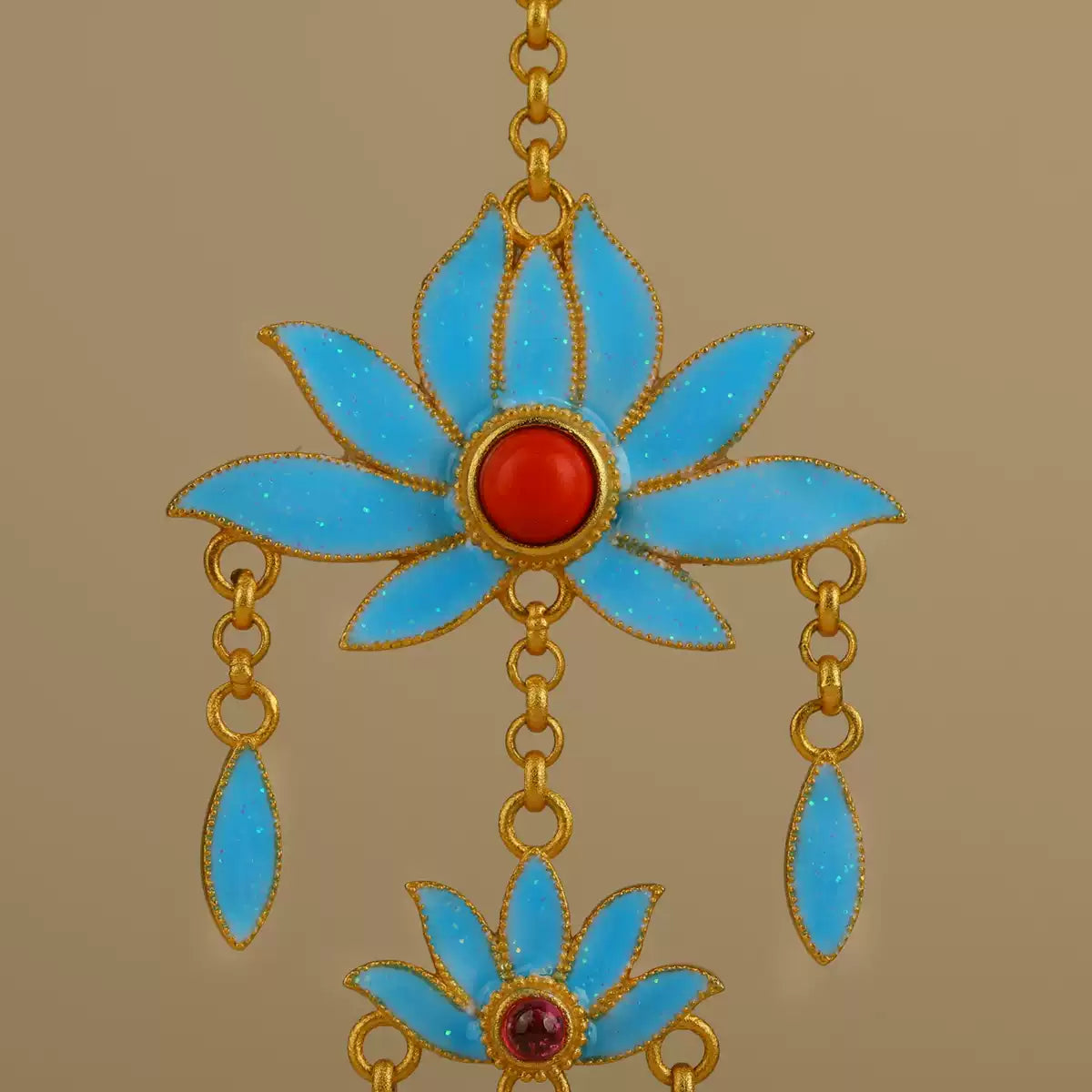 Oriental Lotus Flower Earrings – New Chinese Style Enamel Jewelry Gift for Women
