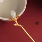 Tulip Magnolia Hairpin – Handmade Hetian Jade and Alloy Hair Stick