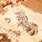 Pink Phoenix Metal Bookmark – Stainless Steel Hollow Enamel Chinese Style Elegant Gift