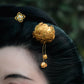 Filigree Parrot Tassel Hairpin – New Chinese Style Gold-Plated Copper Hanfu Hair Accessory