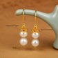 Ruyi Double Pearl Drop Earrings – New Chinese Style Filigree Gold-Plated S925 Silver Earrings