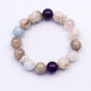 Mystic Harmony Crystal Healing Bracelet – Black Super Seven, Ghost Quartz, Rose Quartz & Amethyst Energy Blend