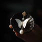 Natural Freshwater Pearl  White Mother-of-Pearl Butterfly Qipao Brooch  Pendant