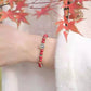 Fusheng Jade & Red Cinnabar Bracelet – Natural Jade Pi Disc, 925 Gold-Plated Charm, Chinese Lucky Amulet Beads for Women