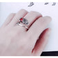 925 Sterling Silver Garnet Pi Xiu Ring –  Lucky Coin Feng Shui Jewelry for Women and Men