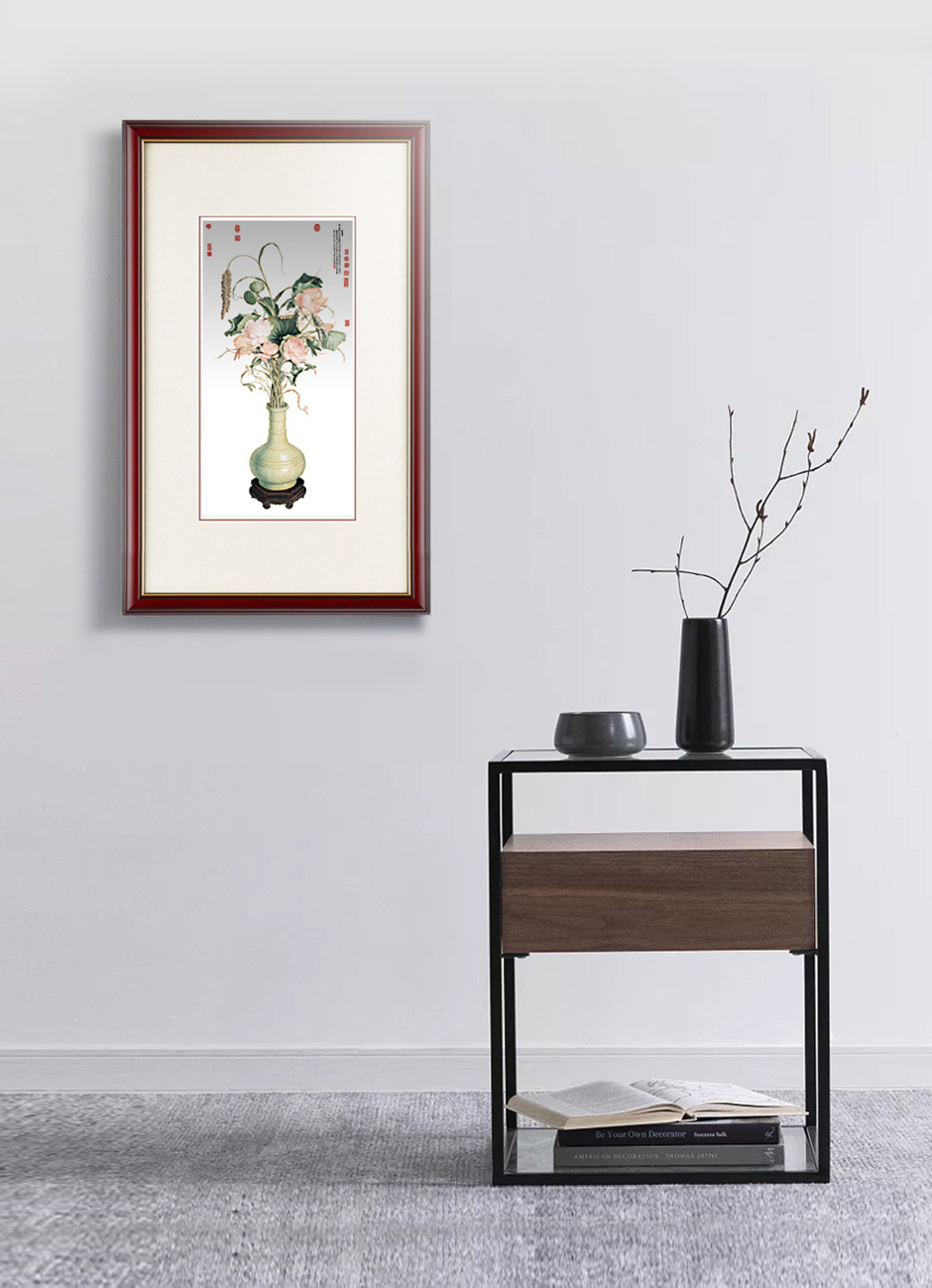 Gathering Of Auspicious Signs Silver Wall Art – Handcrafted Chinese Repoussé Décor