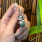 Lotus Pendant Necklace with Jade Bead – Vintage Chinese Style Prosperity Jewelry