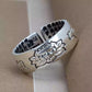 999 Fine Silver Heart Sutra Lotus Ring – Adjustable Open Band Unisex Couple Ring, Vintage Style