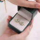 New Chinese Style Enamel Turquoise Stud Earrings – Vintage Guofeng Light Luxury Jewelry