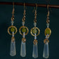 Natural Xiuyu Jade Earrings with 14K Gold-Filled Hooks – Elegant Chinese Jade Jewelry for Women