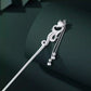 Elegant Chinese Style Silver Fox Hairpin with Tassels – Handmade S925 Silver Hair Stick for Updos