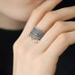 Lace Edge Ring – Double Beads Tassel Adjustable Ring with Vintage New Chinese Design