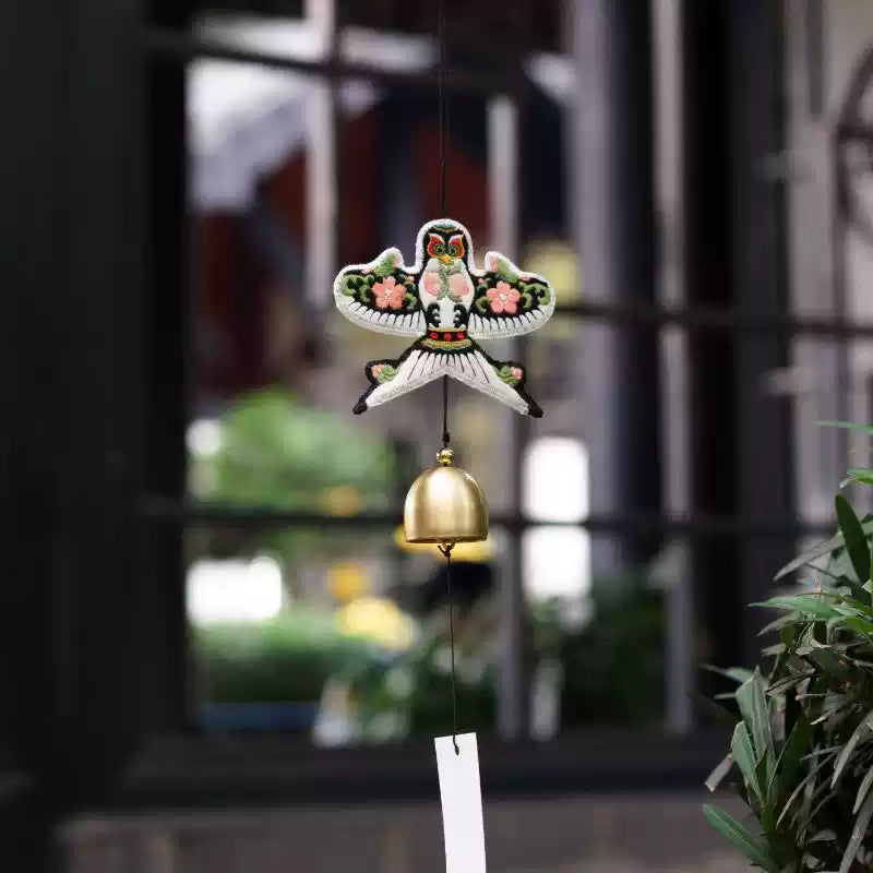 New Chinese Style DIY Embroidery Set – Swallow Paper Kite Wind Chime Ornament