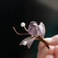 Non-Heritage Craft Purple Magnolia Pin – Classic Chinese Style Brooch
