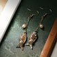 Handcrafted Goldfish Tassel Earrings – Elegant Chinese Style Dangle Earrings for Women