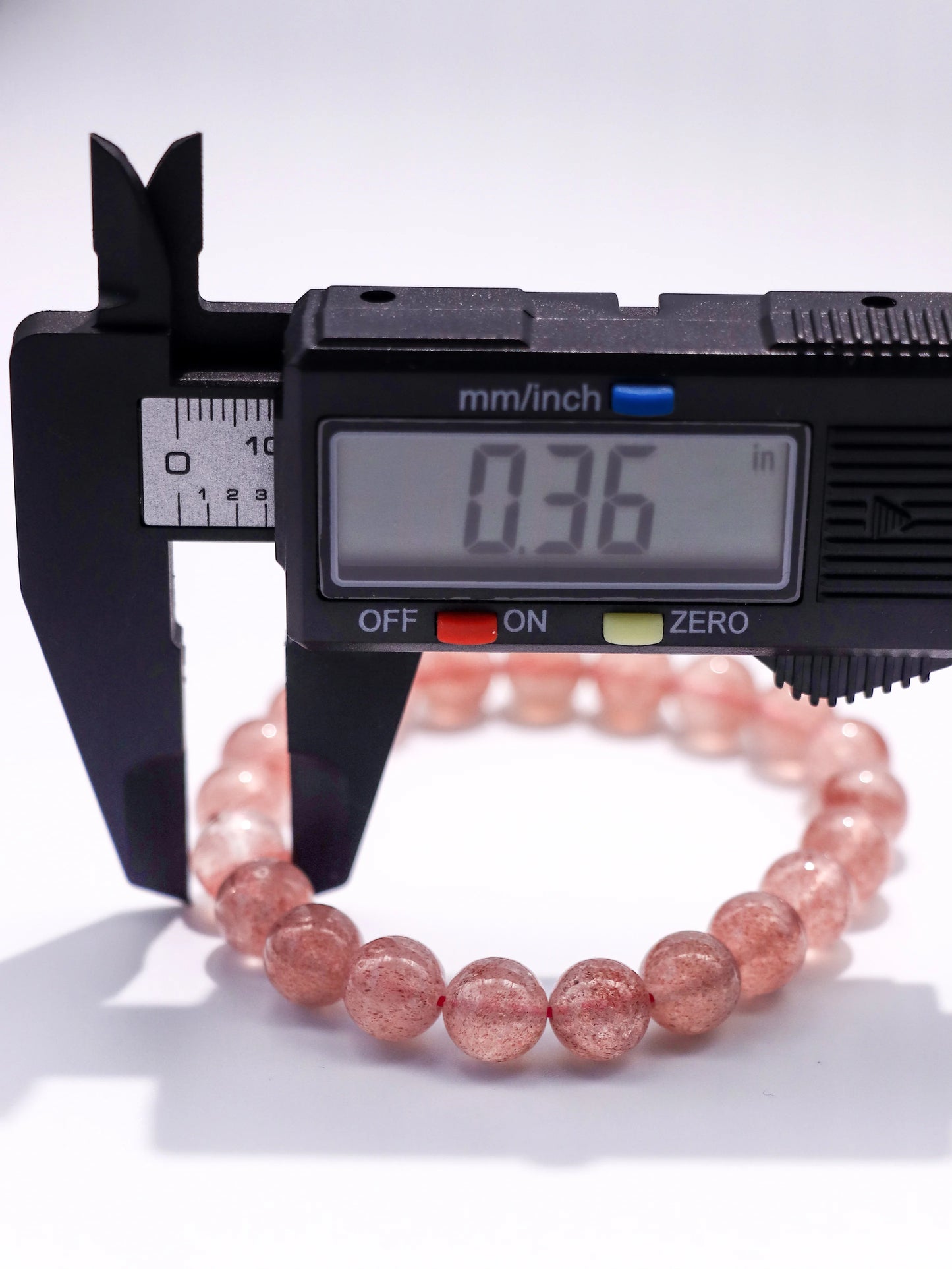 Natural Strawberry Crystal Bracelet – Emotional Balance & Self-Love Healing Jewelry