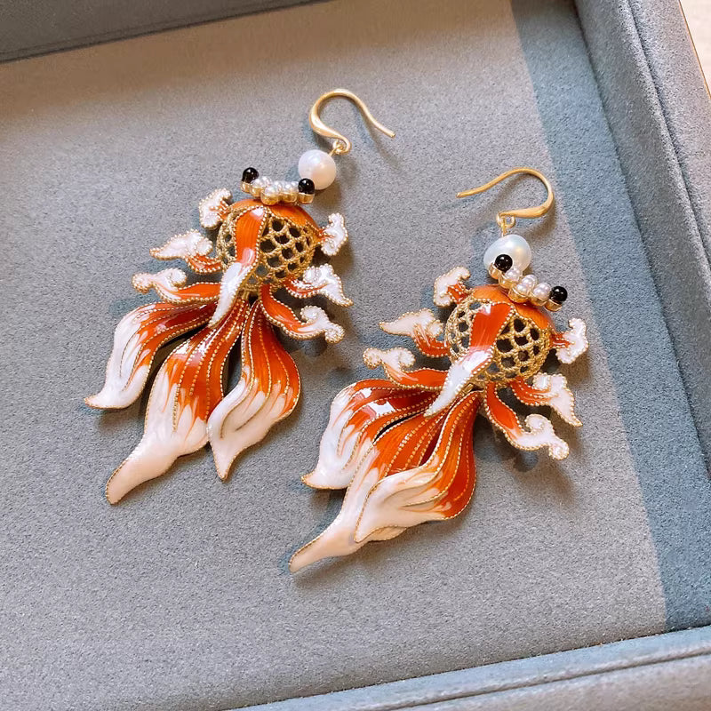 Chinese Style Branch & Faux Pearl Adjustable Ring – Elegant Alloy Open Ring for Women