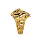 New Chinese Style Tiger Head Ring – Brass Hollow Zodiac Statement Jewelry