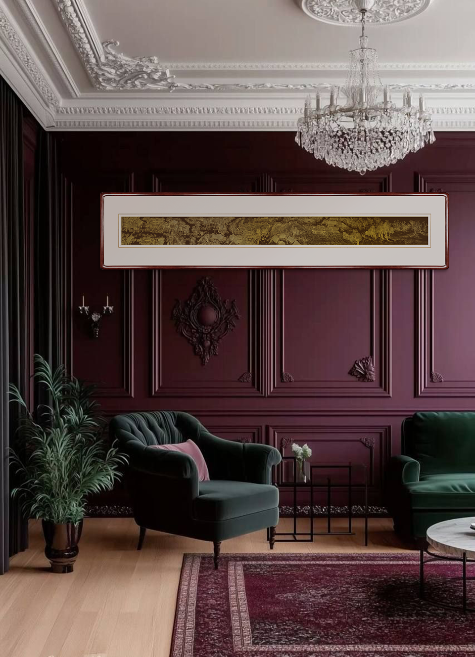 Along the River During the Qingming Festival – Handcrafted Chinese Repoussé & Chasing Wall Art (Horizontal) | Luxury Song Dynasty Cultural Wall Décor