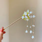 Linglan Flower Pearl 3 Tassel Hairpin