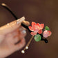 Bubu Sheng Lian Glass Lotus Tassel Ebony Hairpin – Hanfu & Cheongsam Hair Accessory