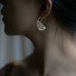 Lotus Step Earrings – Hollow Carved Chinese Style Zen Aesthetic Drop Earrings