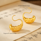 Song Dynasty Inspired Gilded Gourd Earrings – Traditional Chinese Gold-Plated Silver Jewelry