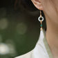 Magnolia Flower Jade Ring Earrings – Elegant Oriental Jewelry with Vintage Chinese Aesthetic