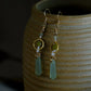 Natural Xiuyu Jade Earrings with 14K Gold-Filled Hooks – Elegant Chinese Jade Jewelry for Women