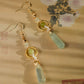 Natural Xiuyu Jade Earrings with 14K Gold-Filled Hooks – Elegant Chinese Jade Jewelry for Women