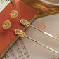 Elegant Pearl Copper Hairpin | Long Bun Hair Stick in New Chinese Style Design