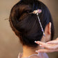 New Chinese Style Amethyst Pearl Tassel Hairpin – Elegant Hanfu Qipao Hair Ornament