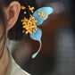 Fairy-Inspired Blue Butterfly Osmanthus Hair Clip – New Chinese Style Hair Ornament