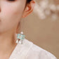 New Chinese Style Blue Lantern Drop Earrings – Hanfu & Qipao Elegant Jewelry