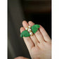 Butterfly Dance Jade Shadow Brooch – New Chinese Style Faux Jade Pearl Butterfly Pin