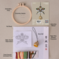 New Chinese Style DIY Embroidery Set – Swallow Paper Kite Wind Chime Ornament
