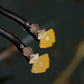 Handcrafted Velvet Flower Ginkgo Leaf Hairpin - Elegant Chinese Hair Accessory for Women