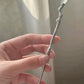 Elegant Crystal Silver Hairpin – New Chinese Style Textured Branch Hair Ornament
