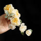 Elegant Yellow Blossom Butterfly Hair Clip – Tang Style Chinese Hair Accessory for Qipao and Hanfu