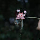 Handmade Velvet Lotus Flower Hairpins | Traditional Chinese Hanfu & Qipao Accessories