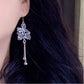 Butterfly Love Flower Handmade Tassel Earrings