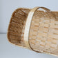Square portable bamboo woven basket