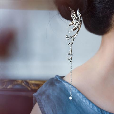 Ancient Magpie Wind Chime Flower Tassel Hairpin